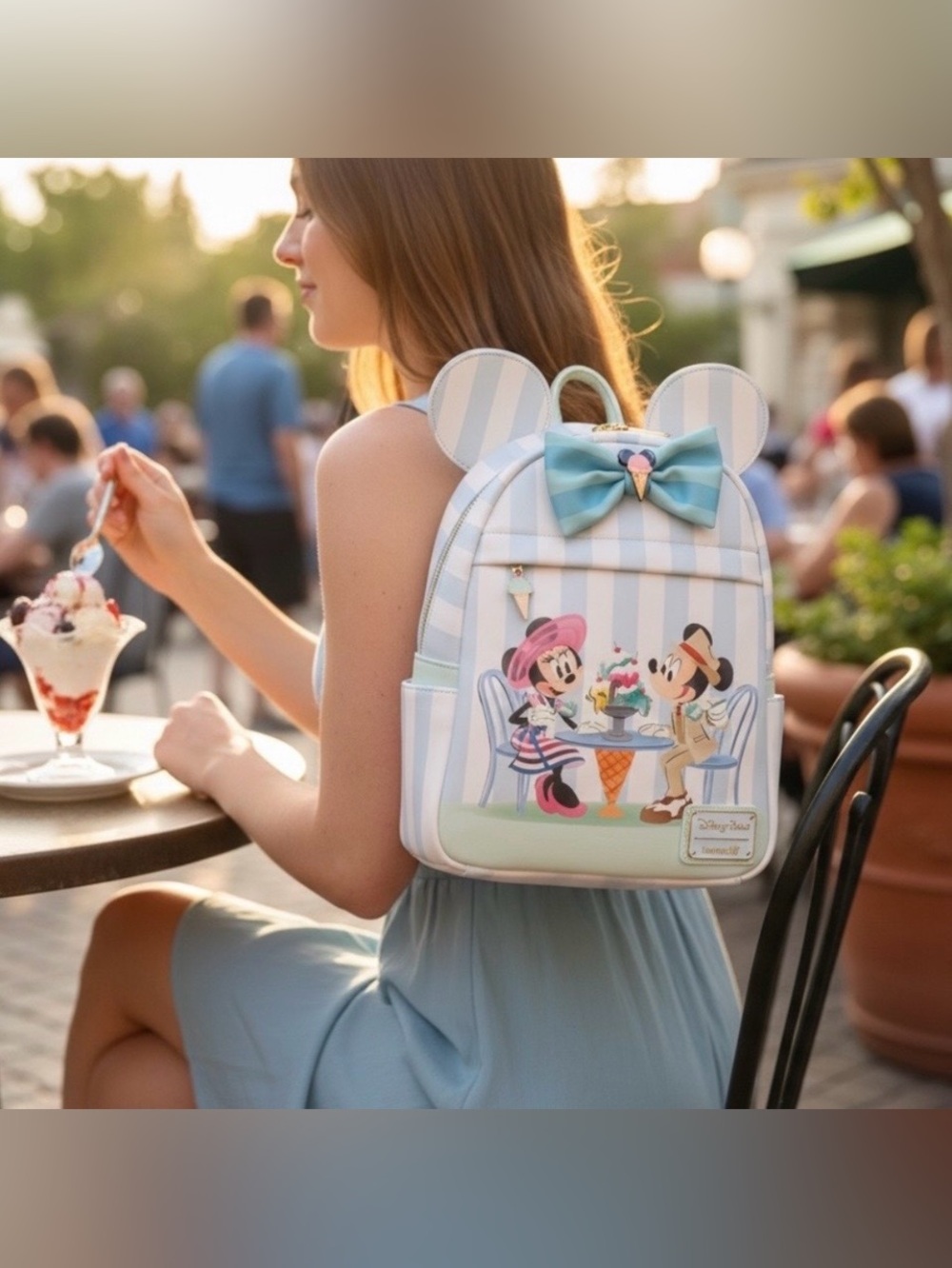 Loungefly Disney Parks Beach Club Resort Ice Cream Minnie & Mickey
Mini Backpack - Picture 2 of 15